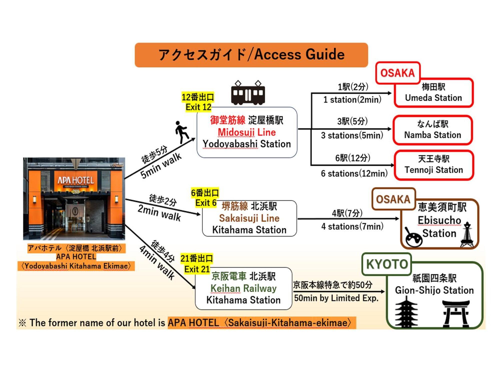 Apa Hotel Yodoyabashi Kitahama Ekimae 大阪 外观 照片